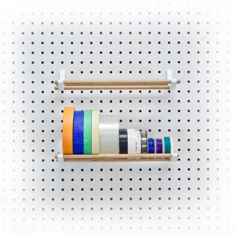 PEGGY Pegboard Accessory Hook and Dowel Organizer Storage for Tape,