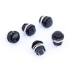 Ytian 5 Pcs Round Cap Momentary Push Button Switch,AC 6A/125V