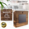 Magnetic Lint Bin for Laundry Room – Mountable, Wooden Lint