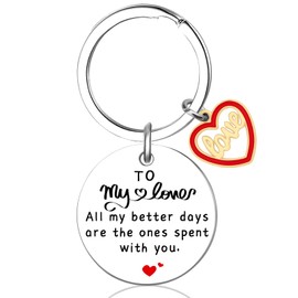 UIWIHHP Mens Stocking Stuffers for Adult Christmas Gifts for Boyfriend Husband Anniversary Birthday Gifts Christmas Stocking Stuffers for Boyfriend Couple Keychains Sweetest Day Gifts for Him