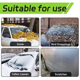 6 Layers SUV Car Cover Waterproof All Weather for Automobiles, Outdoor Full Size Cover Rain Sun UV Protection with Zipper Cotton, Universal Fit for SUV Jeep (191-200 inch)