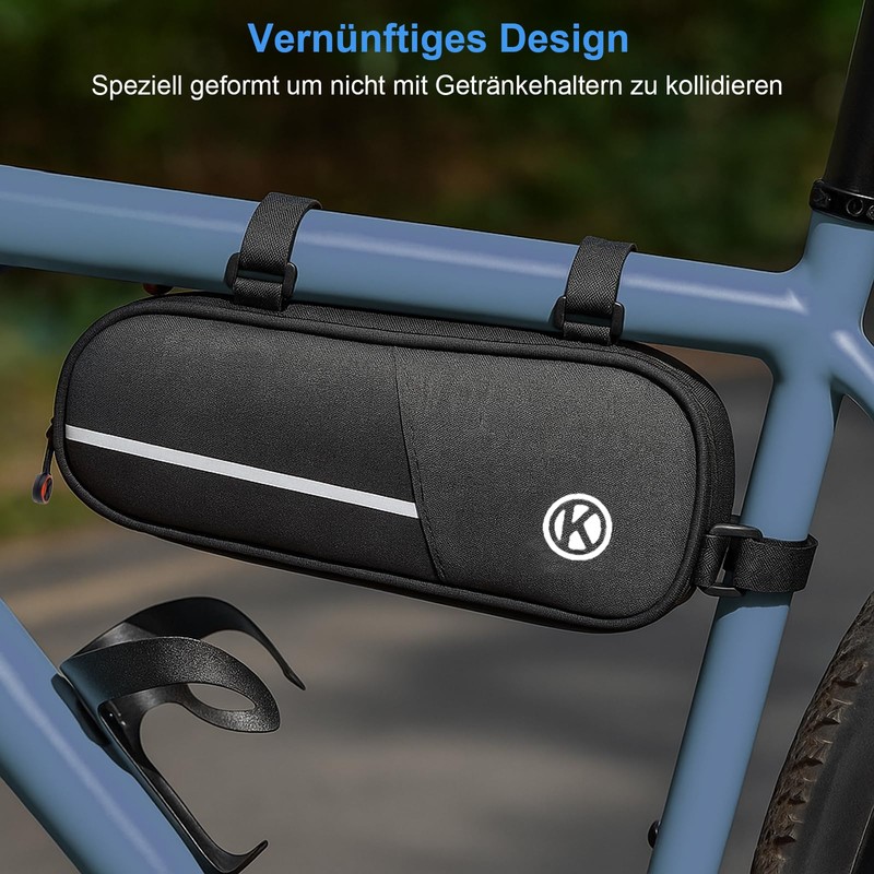 APOMOONS Bicycle Frame Bag Bicycle Frame Bag with Reflective Function