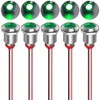 Kiligen 5pcs 12mm 110V-220VAC LED Waterproof Indicator Light Pilot Light