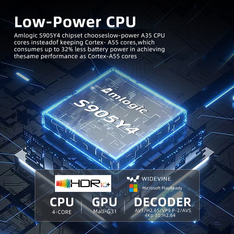 TV Stick Low Power Performance Built-in Chromecast 4K Streaming Support