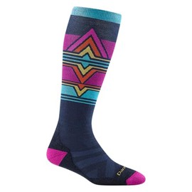 Darn Tough Snow Socks for Women - Lightweight Over-the-Calf Ski & Snowboard Socks, Merino Wool Hiking Socks for Women, Breathable Boot Socks for Women, Moisture Wicking Winter Socks - Eclipse, Medium