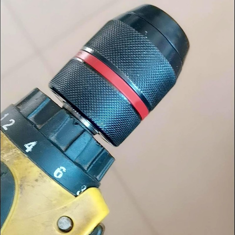 Flylin Keyless Hand Drill Chuck, Hex Shank Drill Chuck Adapter