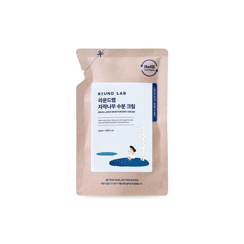 Round Lab Birch Moisture Cream 50ml Refill Pack / 라운드랩