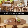 STFAL Garden Tablecloth Round Tablecloth Transparent Washable Diameter 150 cm