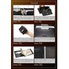 Eedita Money Clip for Men with Coin Purse, Leather (Black)