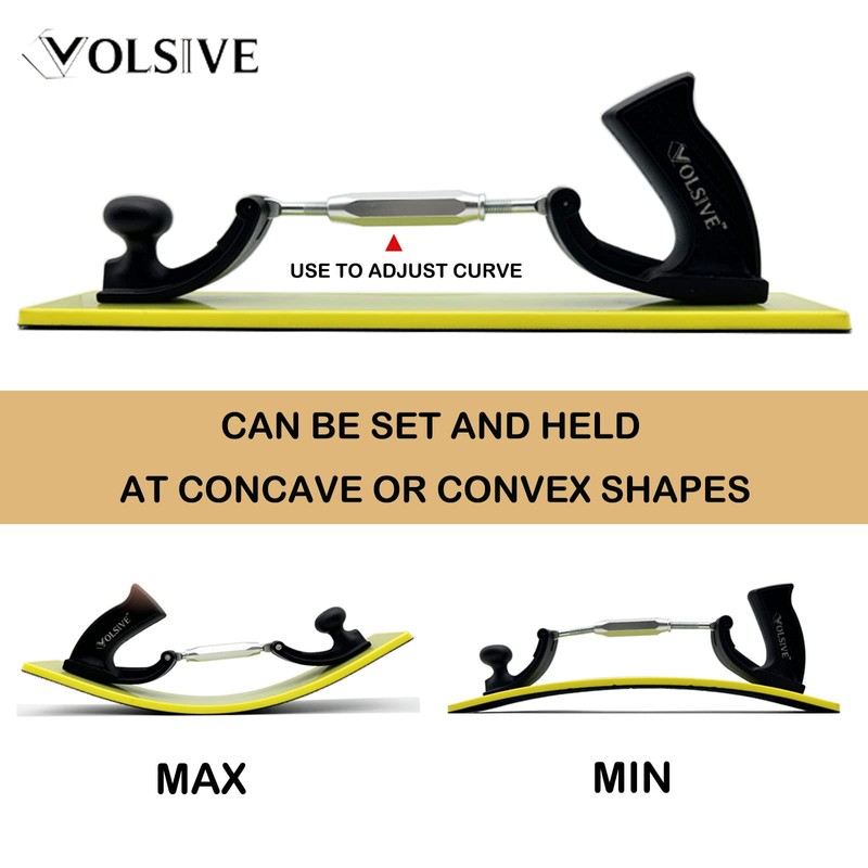 VOLSIVE Adjustable Sander Longboard Flexible Hand Sanding Blocks with Hook