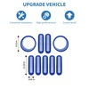 PDKLIN for Jeep JK Front Grille Inserts & Headlight Cover