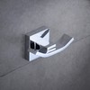 Kelelife Wall Mounted Robe Hook Brass Bathroom Double Towel Hook