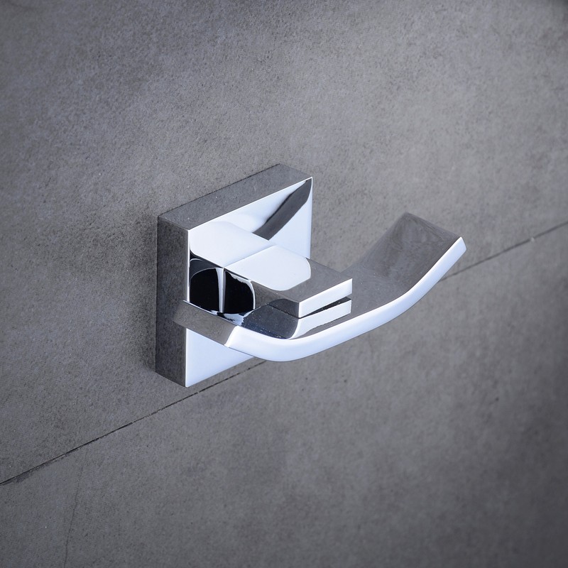 Kelelife Wall Mounted Robe Hook Brass Bathroom Double Towel Hook