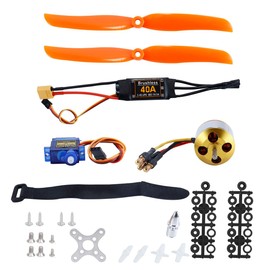Durlo RC Plane/Helicopter Motor Kit – 2212 KV2200 Brushless Motor with 6035 Propeller, 40A XT60T ESC & SG90 Servo (Complete Combo)