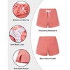 Rocorose - Pantalones cortos para mujer, de secado rápido, cintura