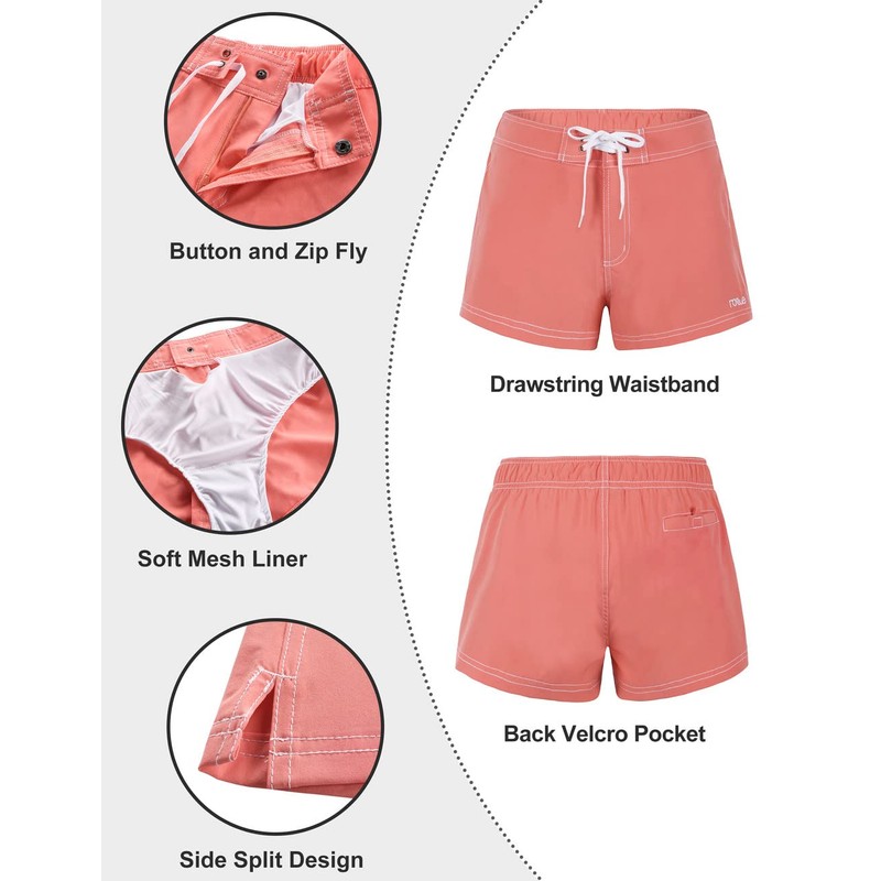 Rocorose - Pantalones cortos para mujer, de secado rápido, cintura