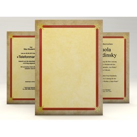 Success 10 Sheets of Motif Paper for documents, certificates etc.., 190 g/sqm exactly as seen in the image