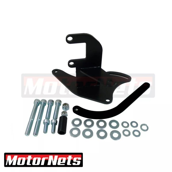 MotorNets Small Block Chevy Alternator High Mounting Bracket Short Water
