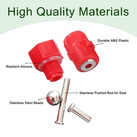 Cyrading Chicken Waterer Nipples Automatic Poultry Watering Nipples Chicken Drinkers (dht, 10pcs)