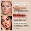 Prreal 16 Colours Contour & Highlight & Blush Palette, Multifunctional