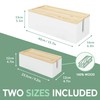 NATURE SUPPLIES | Wood Cable Management Box White [Set of