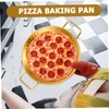 Operitacx Stainless Steel Pizza Plate Perforated Baking Tray for Even