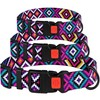 CollarDirect Aztec Dog Collar Adjustable Nylon Tribal Pattern Geometric Pet