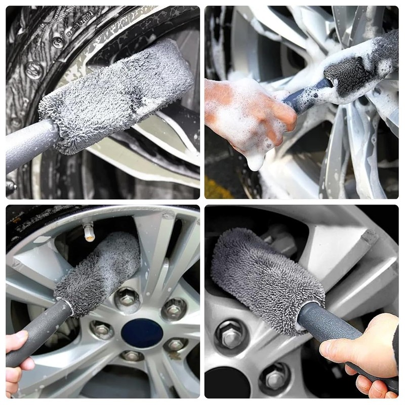 11Pcs Car Wash Cleaning Tools Kit, Car Cleaning Brush Set