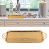 Serving Tray Gold Retro Light Luxury Oblong Water Cup Tea