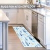 PKAGQEM Coastal Kitchen Rugs Set of 3 Farmhouse Fish Non