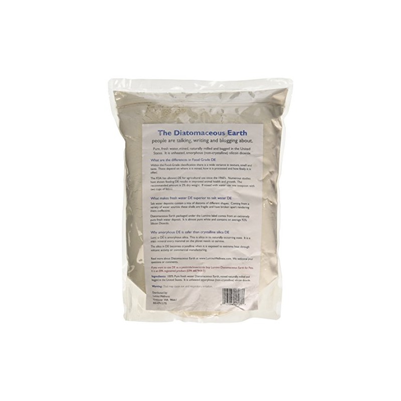 Lumino Home Food Grade Diatomaceous Earth, Pure, 1.5 Pound
