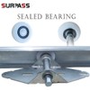 Surpass Garage Door Hardware Kit Roller/Hinge/Top Bracket/Wire Rope (for 16'x7'