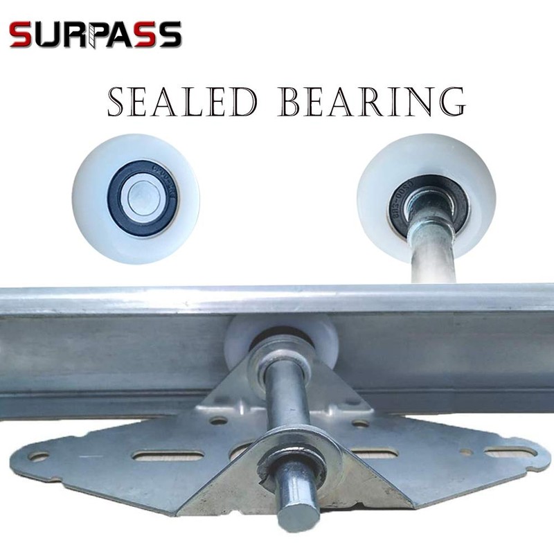 Surpass Garage Door Hardware Kit Roller/Hinge/Top Bracket/Wire Rope (for 16'x7'