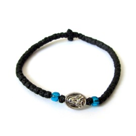 IconsGr Handgefertigtes christlich-orthodoxes Komboskoini, Gebetsarmband, schwarz, VM1