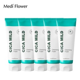 Mediflower Medi Flower Cica Mild Hypoallergenic Cleansing Foam 150mlx5 / 메디플라워 시카 마일드 저자극 클렌징폼 150mlx5개