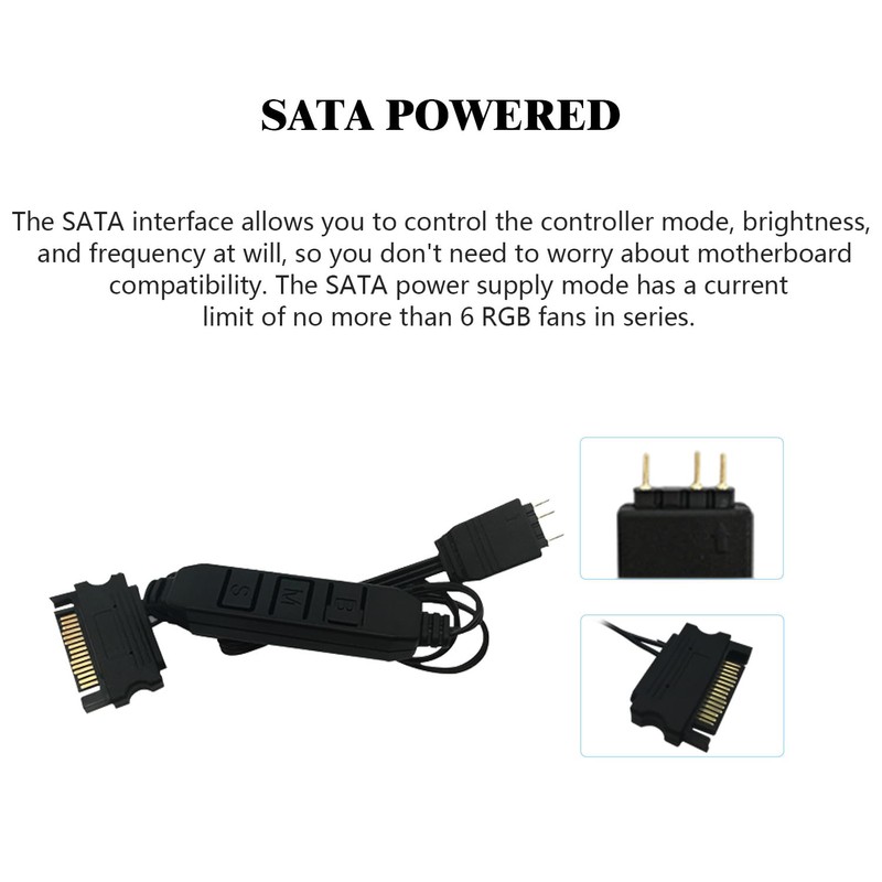 Thermalright 5V A-RGB Computer Fan Controller, 5V 3PIN Lighting Controller,