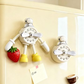 Mechanical Kitchen Timer for Cooking,Desk Time Tracker, Wind up Timer Manual,Small Timer for Study, Workout, Shower, Baking Countdown
