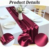 BEAMARKER 2 Pack Satin Table Runner 12 x 108 Inch