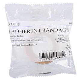 Henry Schein Self-Adherent Bandage – 1" x 5 Yards, Tan – Non-Woven Fabric, Non-Sterile, Latex – 30 per Box – Flexible Wrap for Compression & Wound Support
