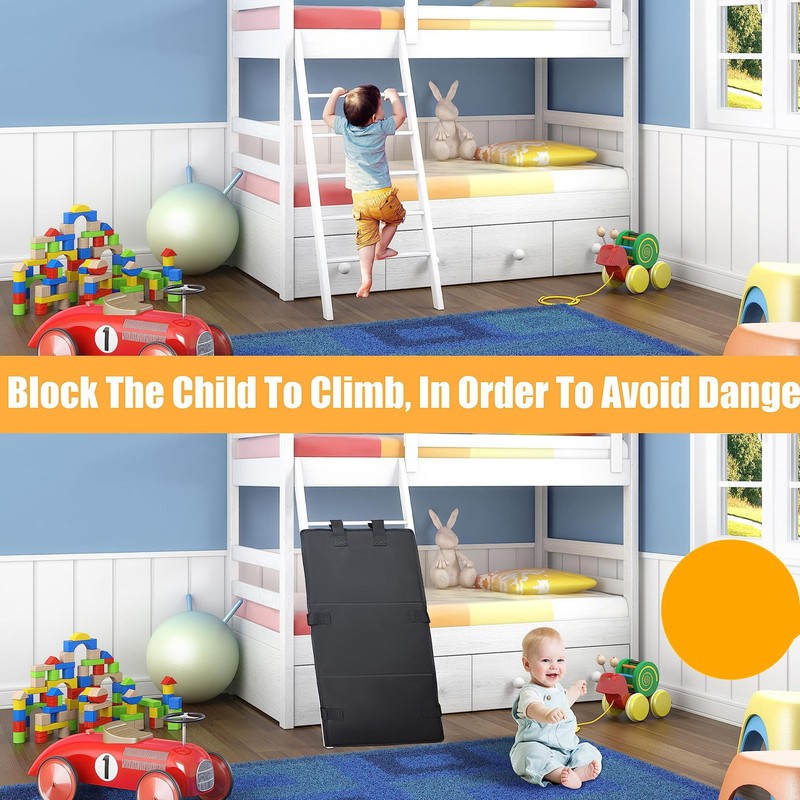 Bunk Bed Ladder Cover Foldable Prevent Kids From Climbing Waterproof