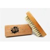 Premium Hog Hair Shoe Cleaning Brush for Delicate Fabrics, Suede,