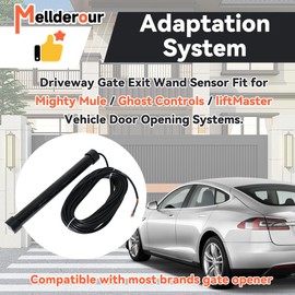 Vehicle Exit Sensor Kit,Driveway Gate Vehicle Exit Wand Sensor with 50 ft Cable,Automatic Gate Opener Car Detector Compatible with Mighty Mule, Ghost Controls, liftMaster Vehicle Door Opening Systems