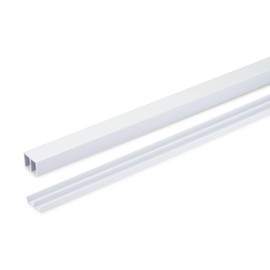 Randall Manufacturing Co., Inc | Plastic Sliding Door Track | 6 Feet Long | Fits 1/4” Doors | Easy & Quick Installation | PVC Plastic | White | Works on Multiple Door Types