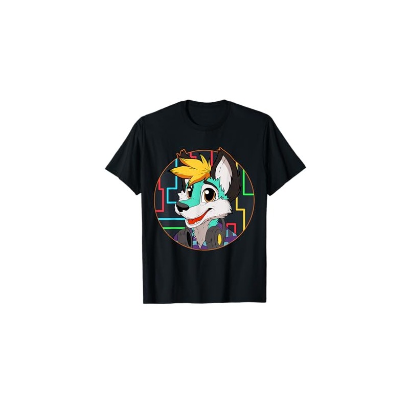 Djing Dj Fox Furry tshirt Furries Tail Ears Cosplay Shirt