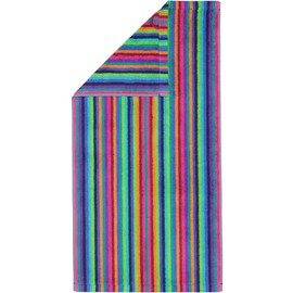 Cawö Life Style Striped Hand Towel Handtuch 50x100 cm multicolor dunkel