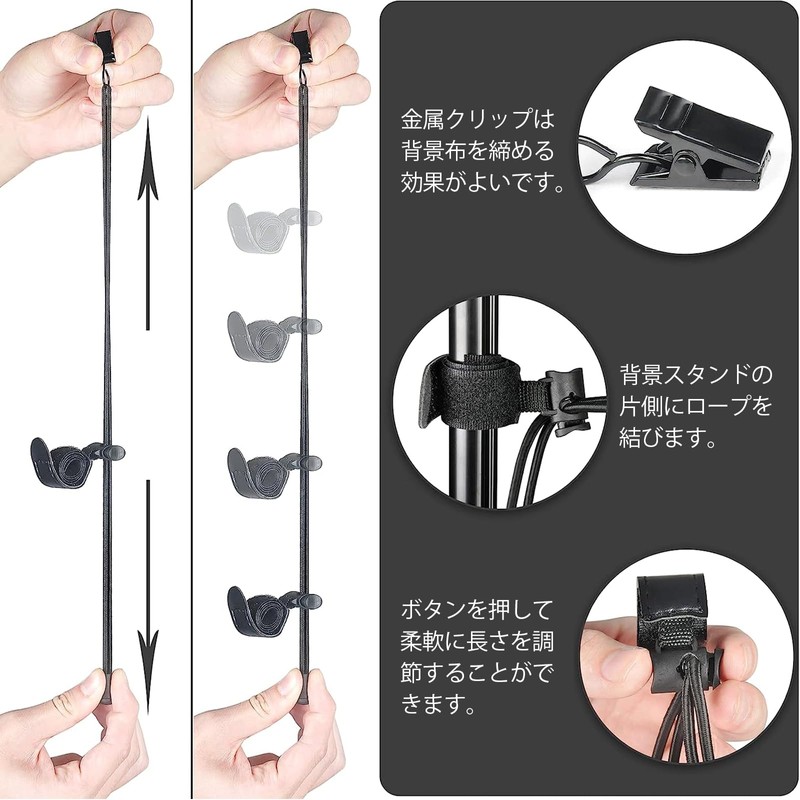 EMART Spring Clamp, Strong Clip, Background Cloth Clip, Rope Clip,
