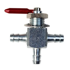 HPENP Fuel Shut Off Valve Two-Way Scag 2-Way 1/4" Barbs Steel Fuel Oil Gas Petcock in Line Valve 482212, E633347, 1-633347 for Zero Turn Lawn Mower ZTR Garden Tractor
