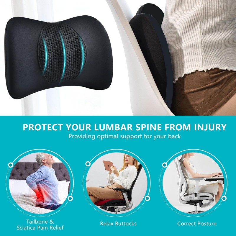 FLORICH Car Seat Cushion and Back Support for Office Chair