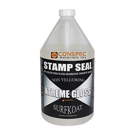 Conspec - Wet Look Extreme High Gloss (Clear) Concrete Sealer (1-Gallon) Non-Yellowing, UV-Resistant