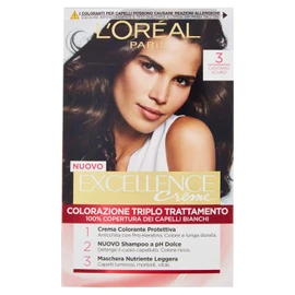 Excellence Cream Hair Dye, Dark Brown, Nr. 3